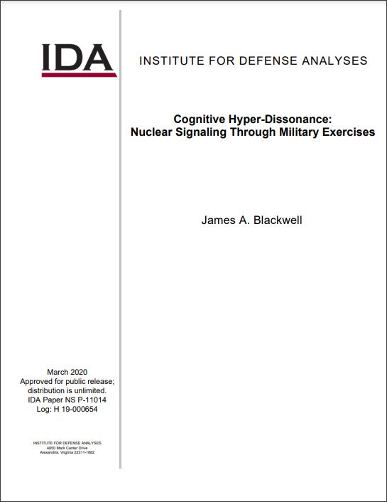  download Cognitive Hyper-Dissonance: Nuclear Signaling Through Military Exercises